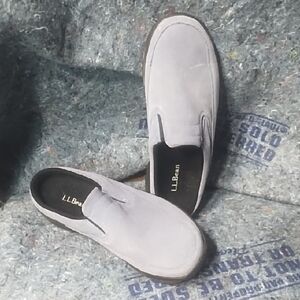 L.L. Bean Gray Mules & Clogs Minimalist Design